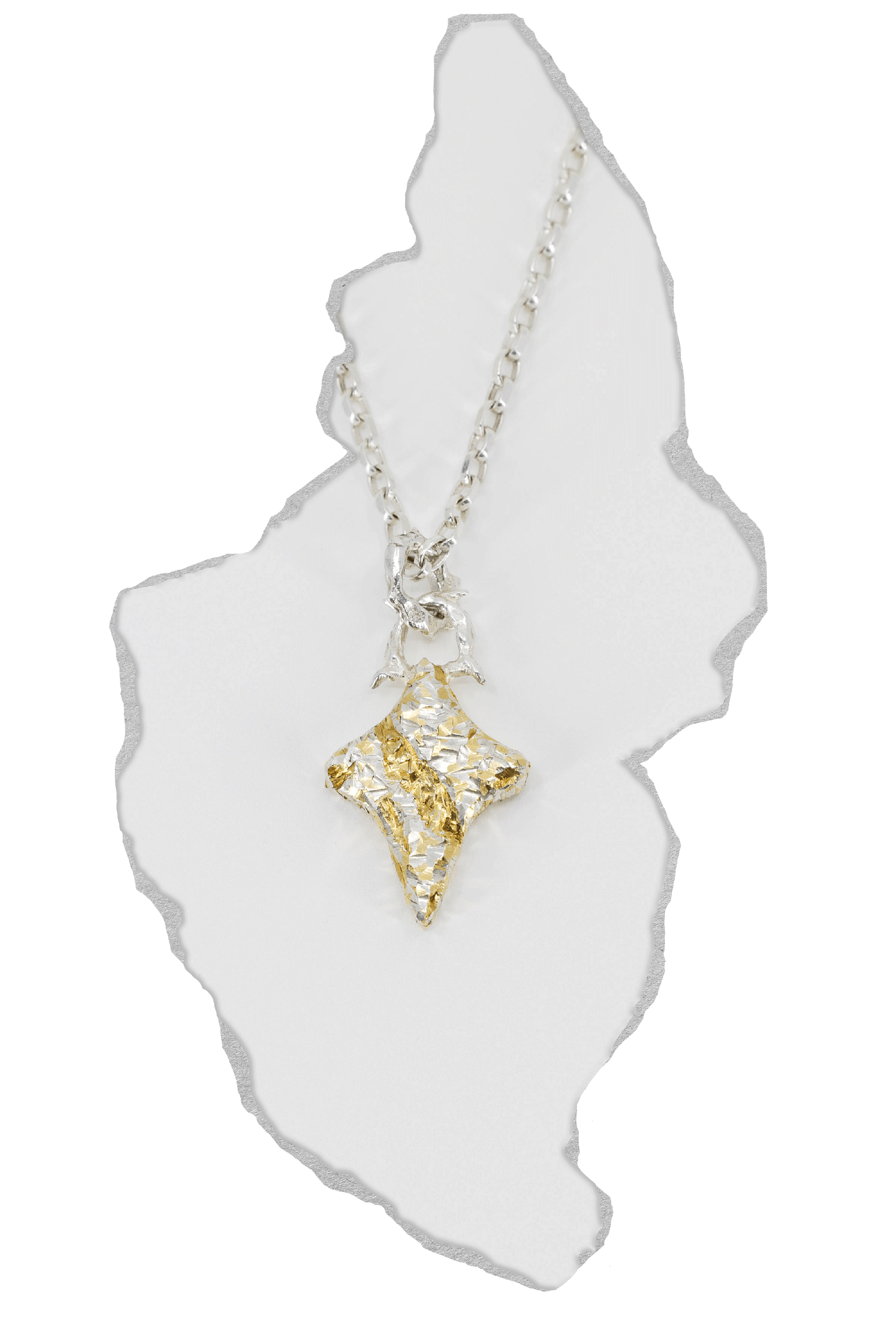 Acruxis Pendant | Sterling Silver & 18ct Yellow Gold Plating